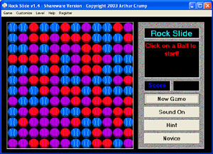 Rock Slide 1.8 software screenshot