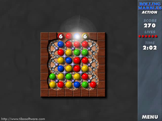 Rolling Marbles 1.02 software screenshot