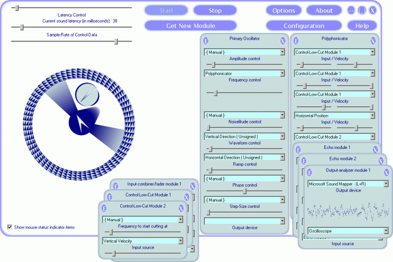 RolloSONIC 1.1 software screenshot