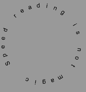 Round text reading 1 software screenshot