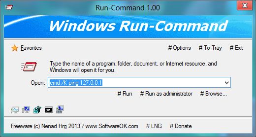 Run-Command 2.72 software screenshot