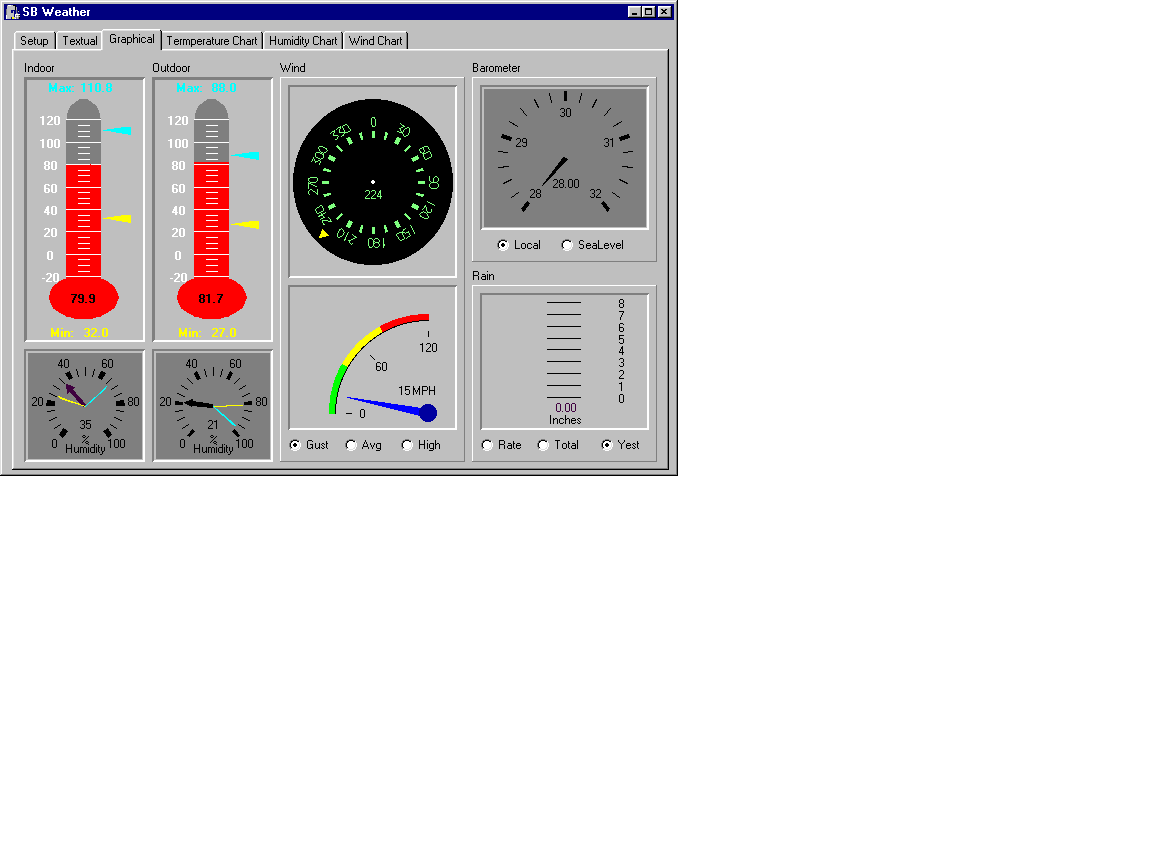 SB Weather 3.1 software screenshot
