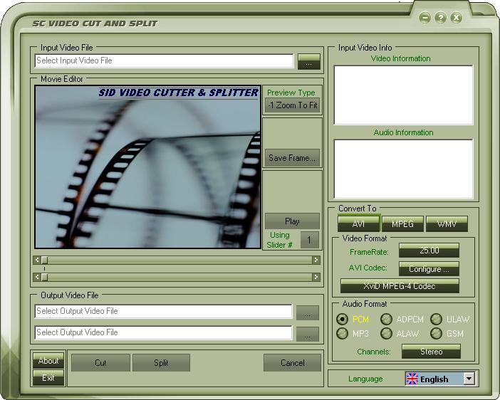 SC Video Cut and Split 1.3.0.3 software screenshot