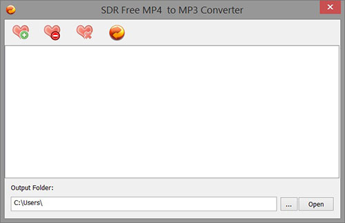 SDR Free MP4 to MP3 Converter 1.0 software screenshot