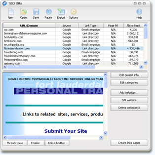 SEO Elite Software Review 4 software screenshot