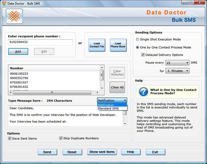 SMS Marketing Software 4.0.1.6 software screenshot