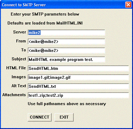 SMTP/POP3 Email Engine for PowerBASIC 5.2 software screenshot