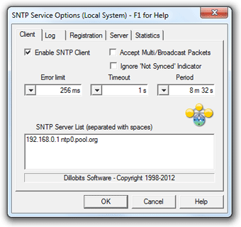 SNTP Service 5.1.24 software screenshot