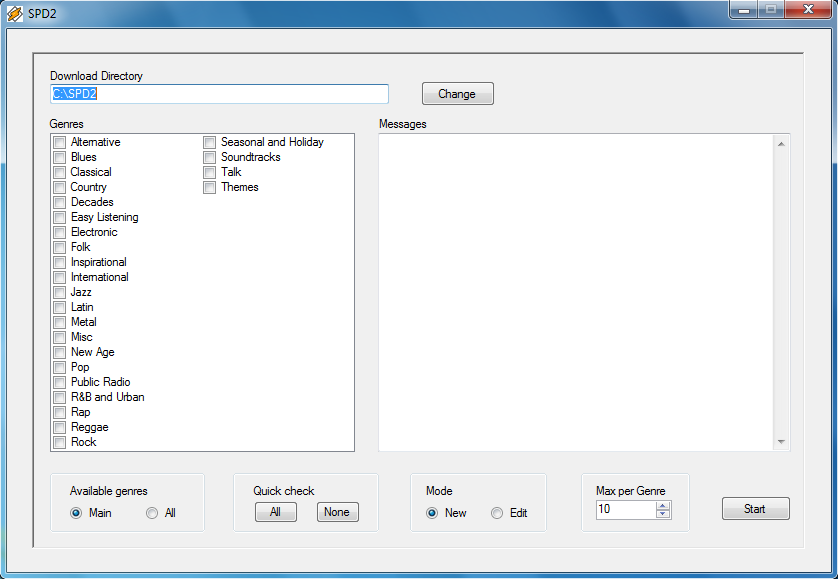 SPD2 2.03 software screenshot