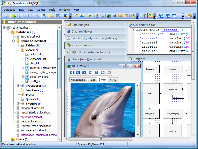 SQL Maestro for MySQL 12.3.0.1 software screenshot