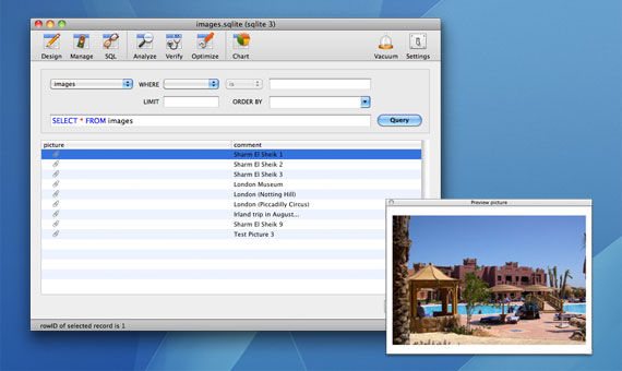 SQLiteManager 4.6.8 software screenshot