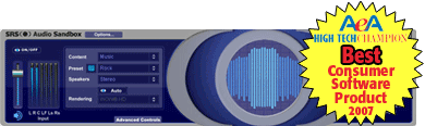 SRS Audio Sandbox 1.00 software screenshot