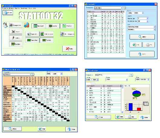 STATFOOT32 2.05 software screenshot