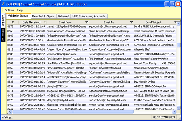 (STEVEN) 4.3 software screenshot