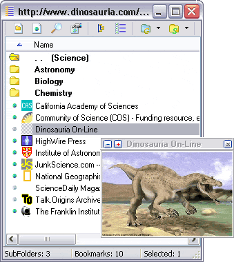 SV Bookmark 2.9 software screenshot
