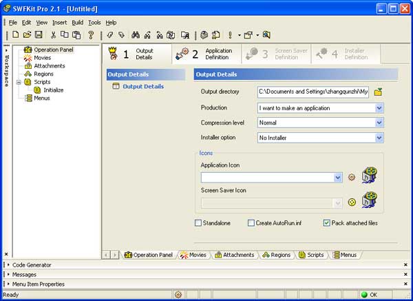 SWFKit Pro 3.5 software screenshot