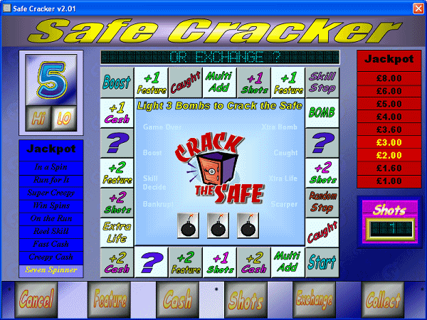 Safe Cracker 2.08 software screenshot