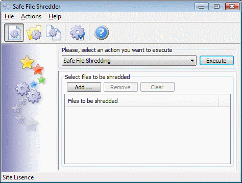 Safe File Shredder 1.1.9.6 software screenshot