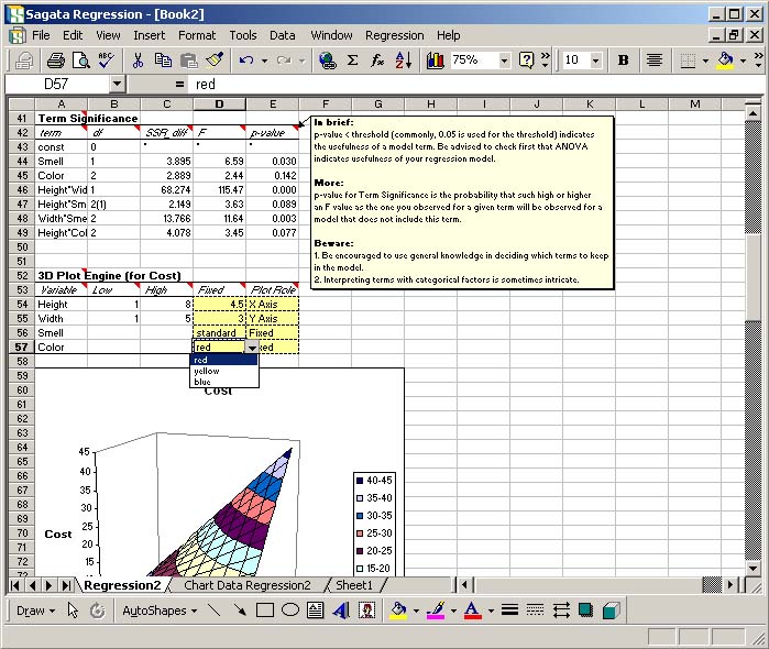 Sagata Regression Pro 1.0 software screenshot