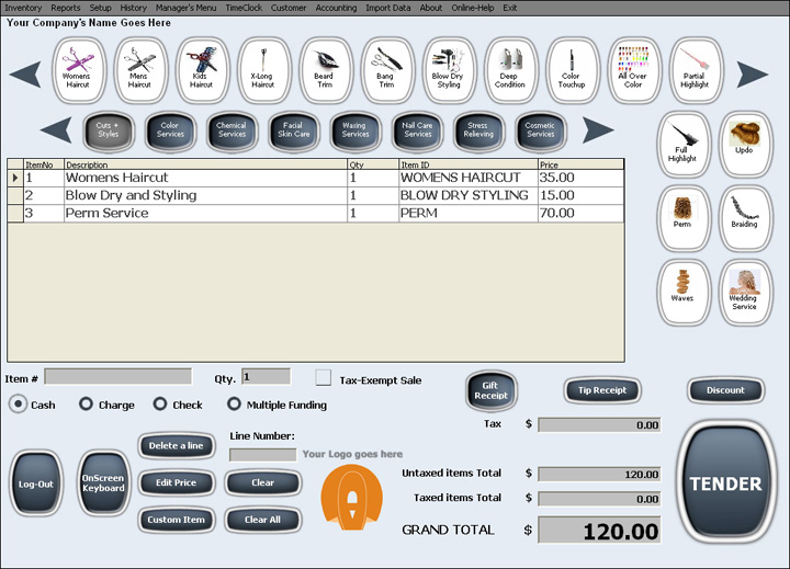 Salon Maid 2.35 software screenshot