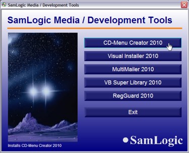 SamLogic CD-Menu Creator 2015 8.0.3 software screenshot