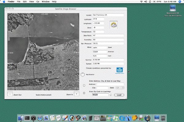 Satellite Image Browser 2.0 software screenshot