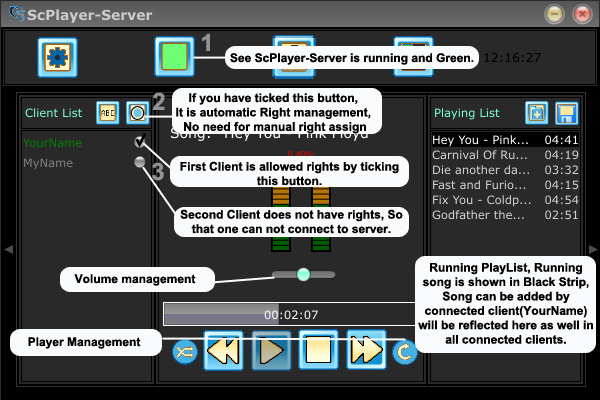 ScPlayer 1.3 software screenshot