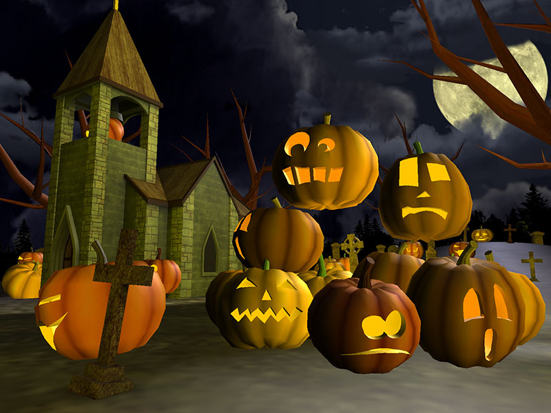 Scary Halloween 3D Screensaver 1.03 software screenshot