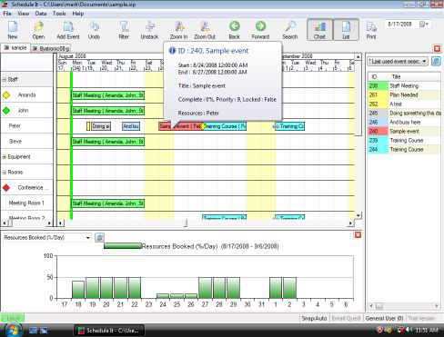 Schedule It 7.8.96 software screenshot