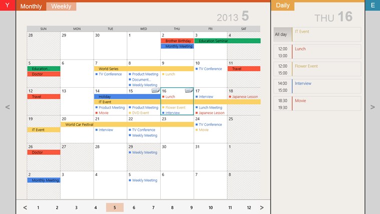 Schedule St. HD for Windows 8 1.0.0.0 software screenshot