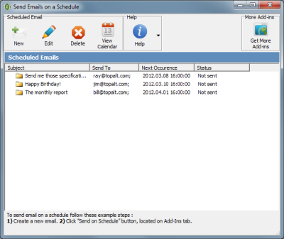 ScheduledSend for Outlook 2.7.4889 software screenshot