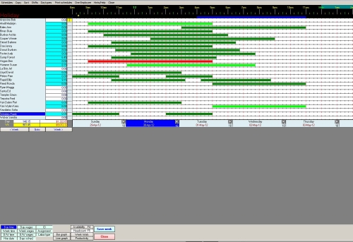Scheduling Employees 4.0 software screenshot