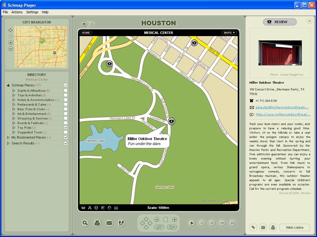 Schmap Texas 2.0 software screenshot
