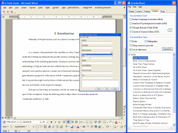 ScholarWord for the APA Style 2.0 software screenshot