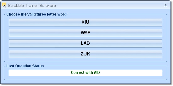 Scrabble Trainer Software 7.0 software screenshot