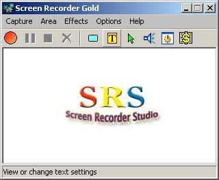 Screen Recorder Gold 2.6 software screenshot