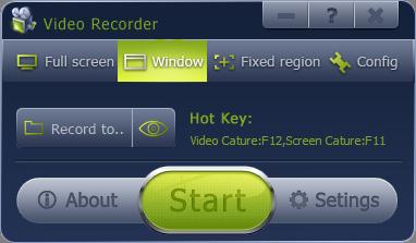 Screen Recorder 1.3.5564.28408 software screenshot