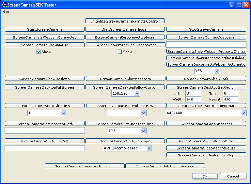 ScreenCamera SDK 3.1.2.30 software screenshot
