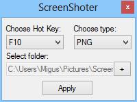 ScreenShoter 0.7b software screenshot