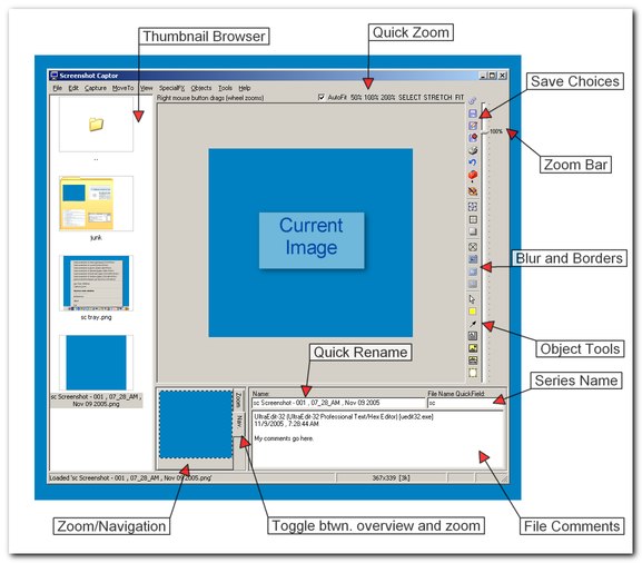 Screenshot Captor Portable 4.21.1 software screenshot