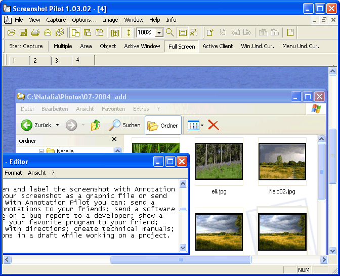 Screenshot Pilot 1.46 software screenshot