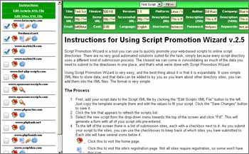 Script Promotion Wizard 2.5 software screenshot