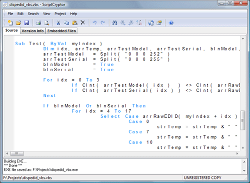 ScriptCryptor 3.1.0.0 software screenshot