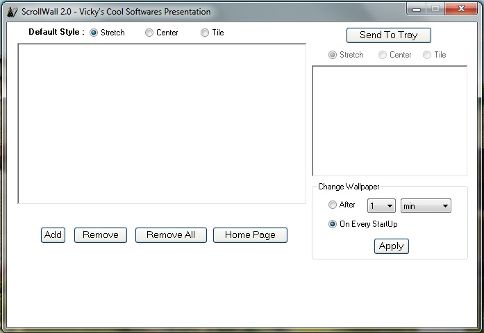 ScrollWall 2.0 software screenshot
