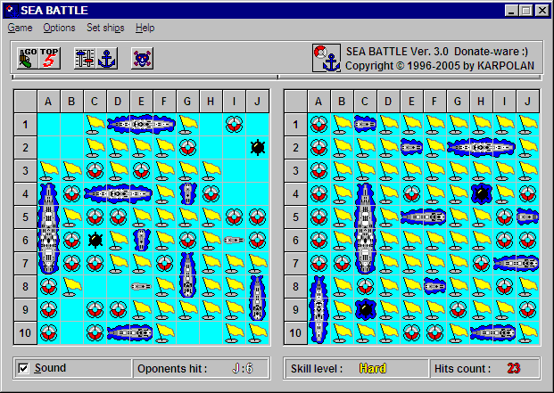 Sea Battle 3.0 software screenshot