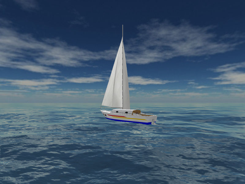 Sea Yacht Cruise 3D Screensaver 1.1.2.2 software screenshot