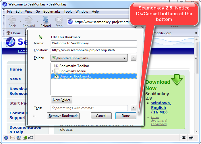 SeaMonkey 2.40 software screenshot