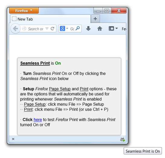 Seamless Print 0.1.2.127 software screenshot