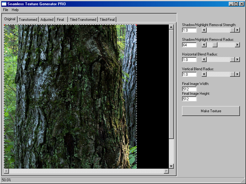 Seamless Texture Generator 1.361 software screenshot