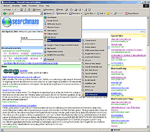 Searchmaze Toolbar 2.7 software screenshot